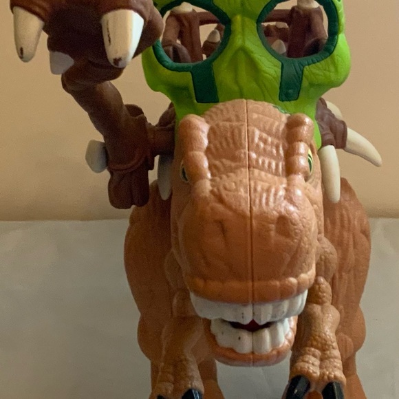 Imaginext Dino Fortress T-Rex Dinosaur Fisher Price Toys Works - Picture 2 of 5